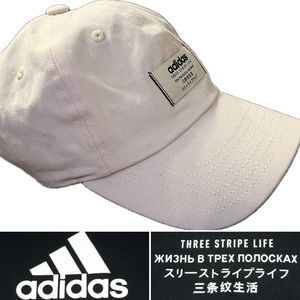 🧢NEW adidas Three Stripe Life Impulse II Cap in Dusty Pink Adjustable UNISEX